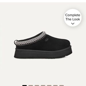 Black platform tazman uggs